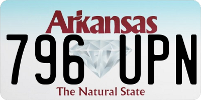 AR license plate 796UPN