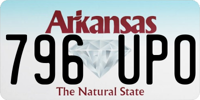 AR license plate 796UPO