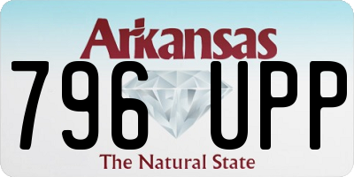 AR license plate 796UPP