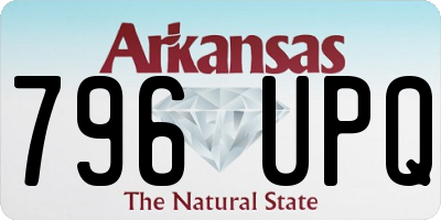 AR license plate 796UPQ