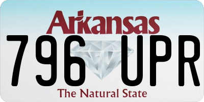 AR license plate 796UPR