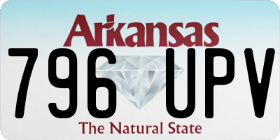 AR license plate 796UPV
