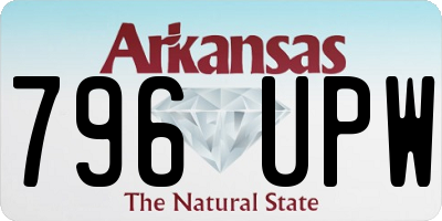 AR license plate 796UPW
