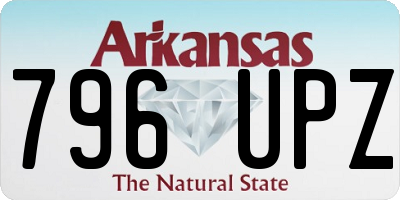 AR license plate 796UPZ