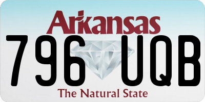 AR license plate 796UQB