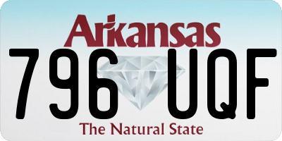 AR license plate 796UQF