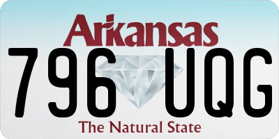 AR license plate 796UQG