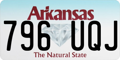 AR license plate 796UQJ