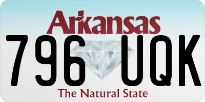 AR license plate 796UQK