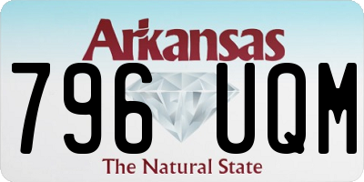 AR license plate 796UQM