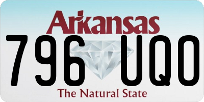 AR license plate 796UQO