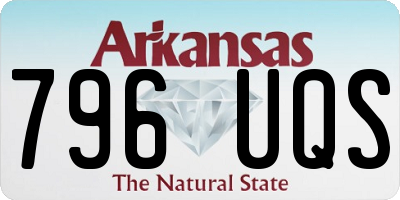 AR license plate 796UQS