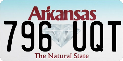 AR license plate 796UQT