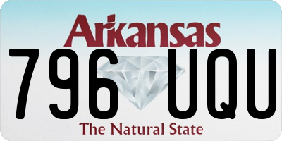AR license plate 796UQU