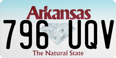 AR license plate 796UQV