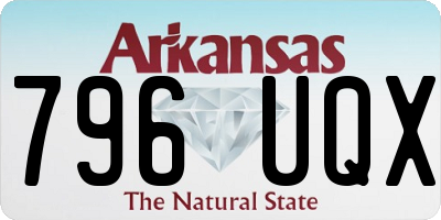 AR license plate 796UQX