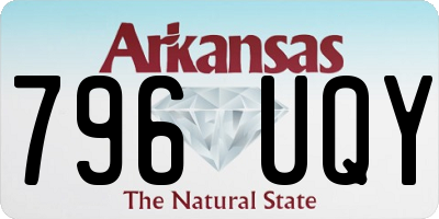 AR license plate 796UQY