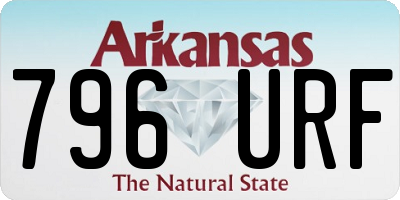 AR license plate 796URF