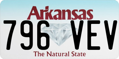 AR license plate 796VEV