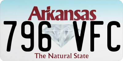 AR license plate 796VFC