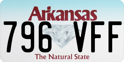 AR license plate 796VFF