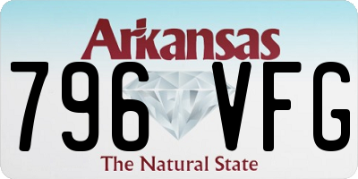 AR license plate 796VFG