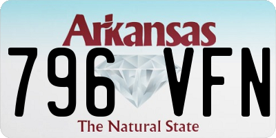 AR license plate 796VFN