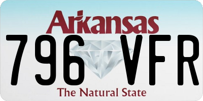 AR license plate 796VFR