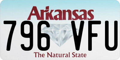 AR license plate 796VFU
