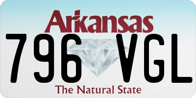 AR license plate 796VGL