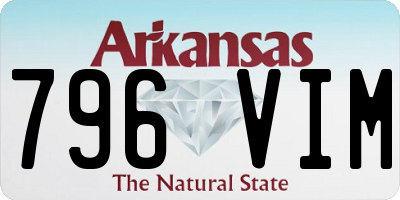 AR license plate 796VIM