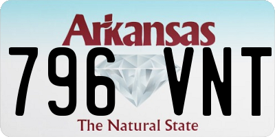 AR license plate 796VNT
