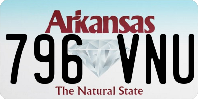 AR license plate 796VNU