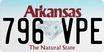 AR license plate 796VPE