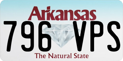 AR license plate 796VPS