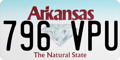 AR license plate 796VPU