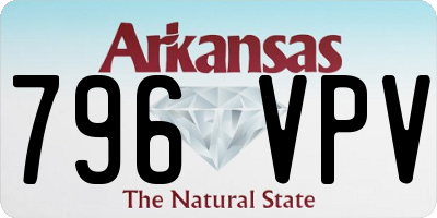 AR license plate 796VPV