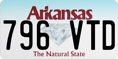 AR license plate 796VTD