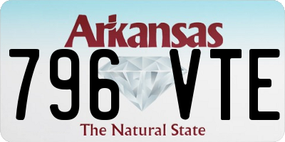 AR license plate 796VTE
