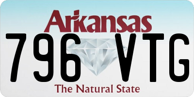 AR license plate 796VTG