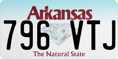AR license plate 796VTJ