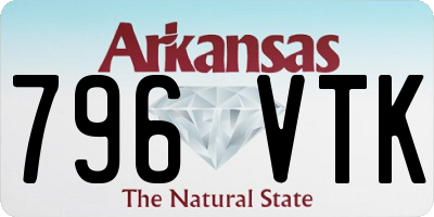 AR license plate 796VTK