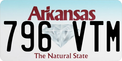 AR license plate 796VTM