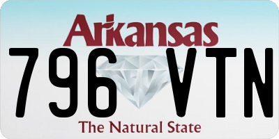 AR license plate 796VTN