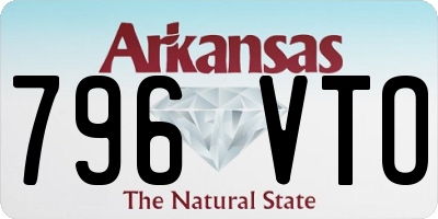 AR license plate 796VTO