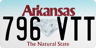 AR license plate 796VTT
