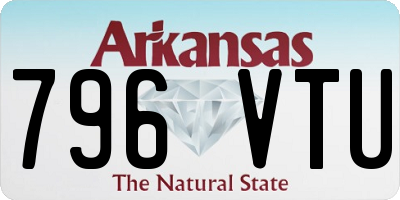 AR license plate 796VTU