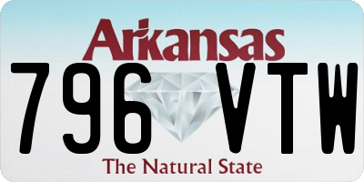 AR license plate 796VTW