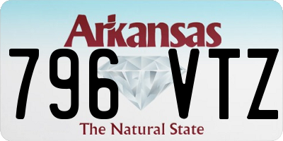 AR license plate 796VTZ
