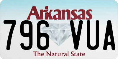 AR license plate 796VUA